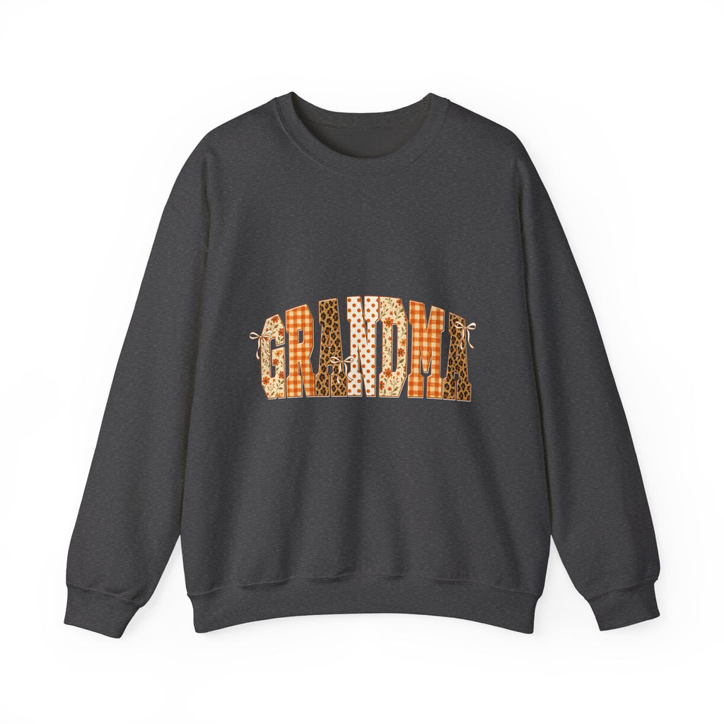 Grandma Plaid Fall Crewneck Sweatshirt