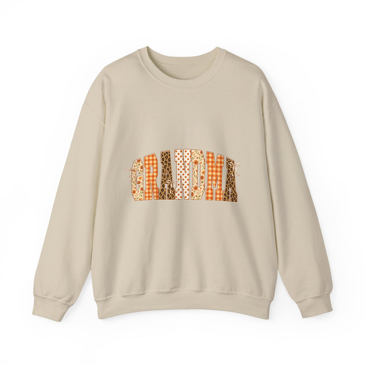 Grandma Plaid Fall Crewneck Sweatshirt