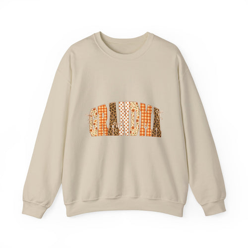 Grandma Plaid Fall Crewneck Sweatshirt