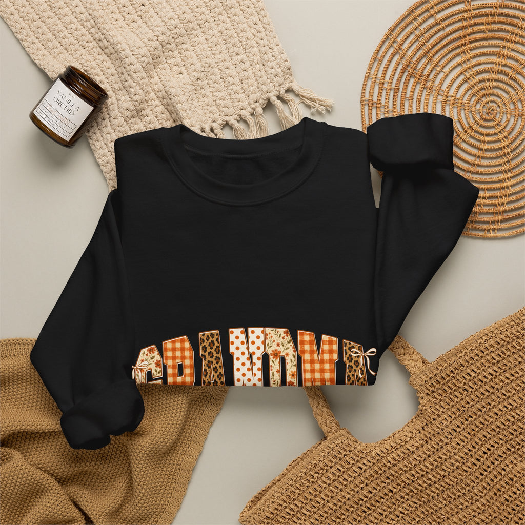Grandma Plaid Fall Crewneck Sweatshirt
