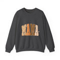 Crewneck Sweatshirt — Mama Leopard & Plaid Patchwork Design