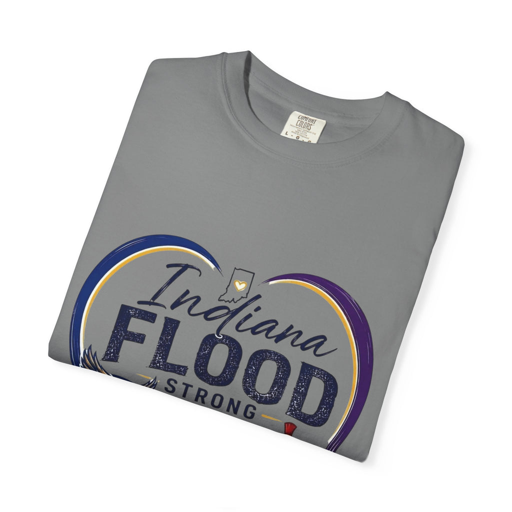 Indiana Flood Strong T-Shirt — Community Relief Heart Design