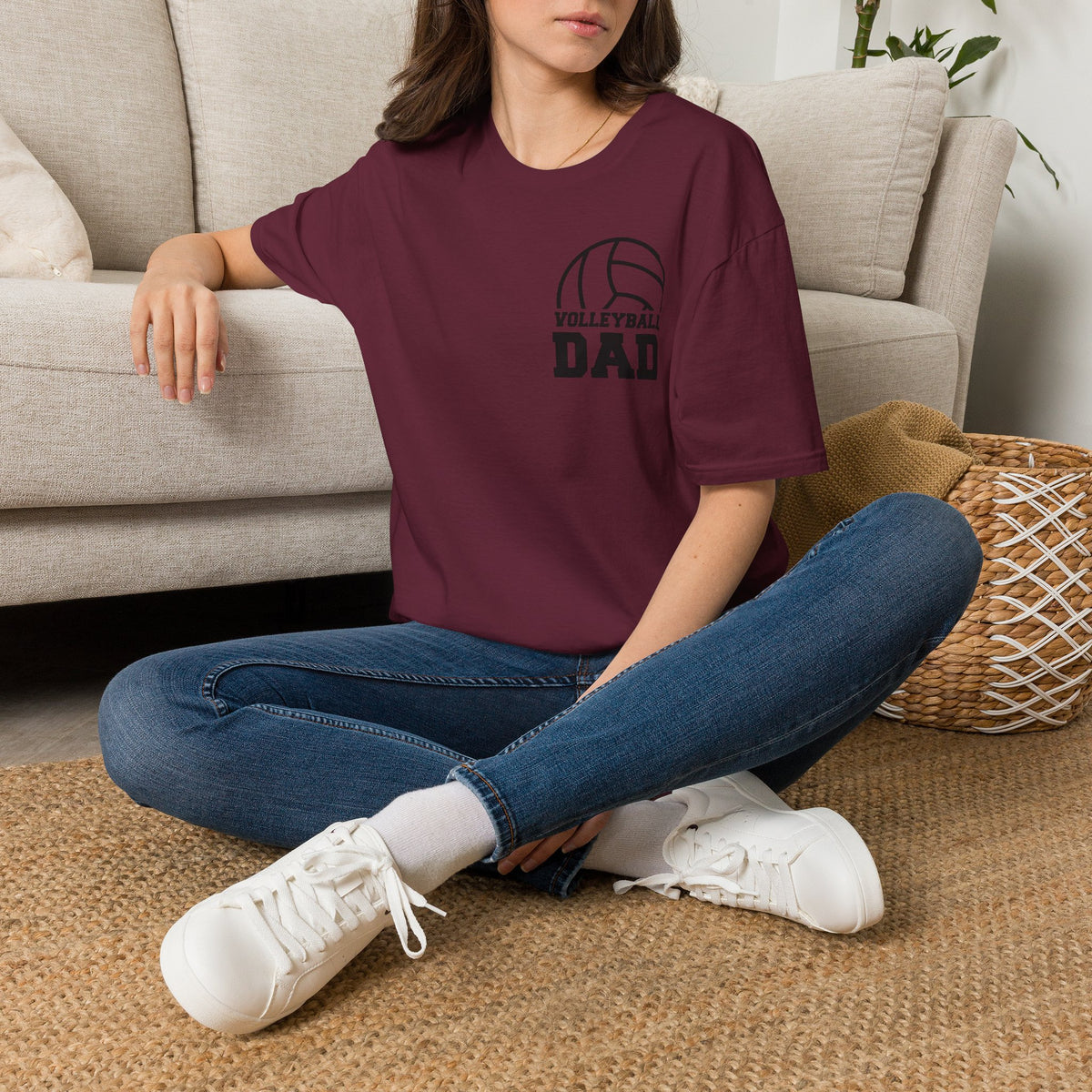 Volleyball Dad T-Shirt — Dad Volleyball Shirt, Athletic Sports Fan Tee