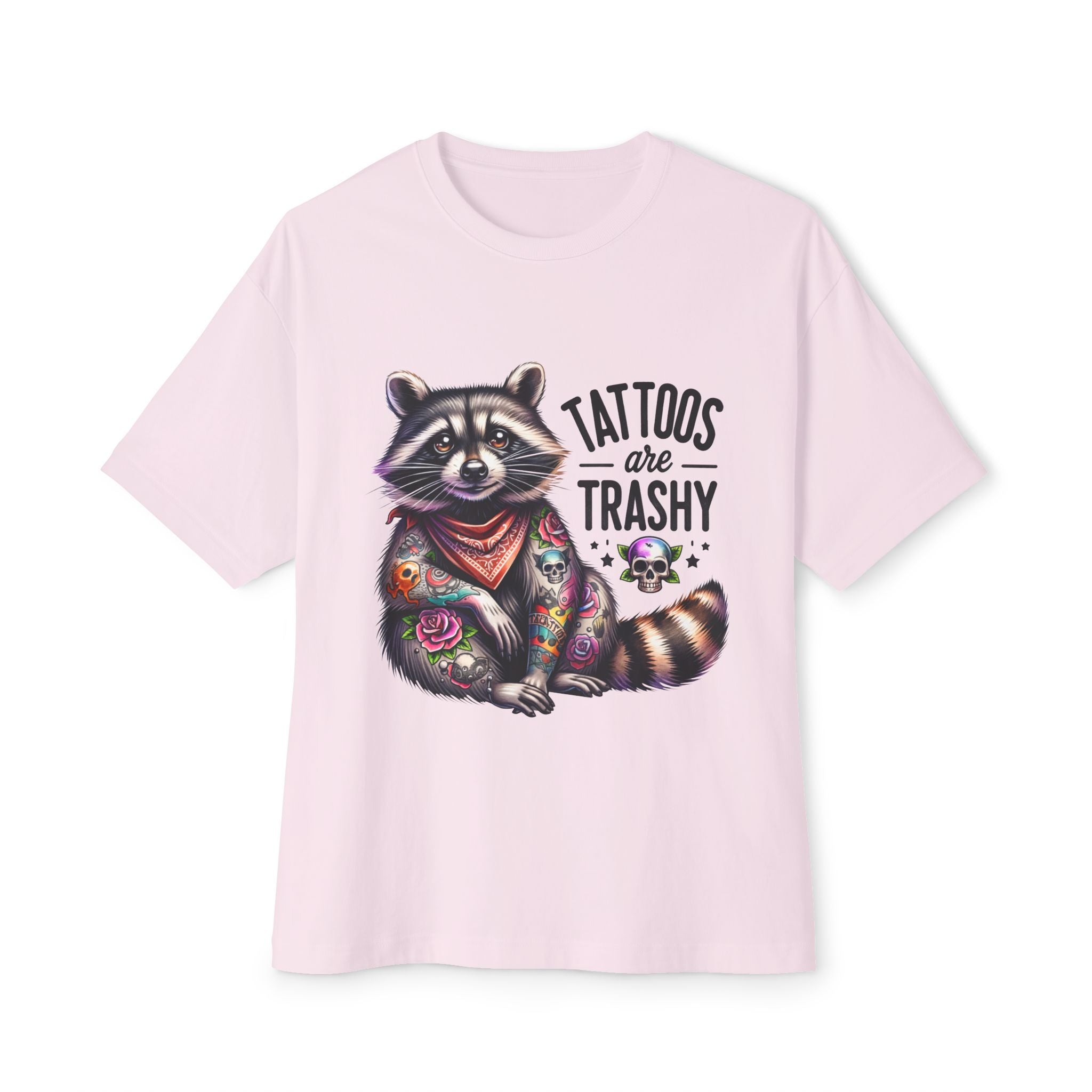 Raccoon 'Tattoos Are Trashy' Graphic Tee