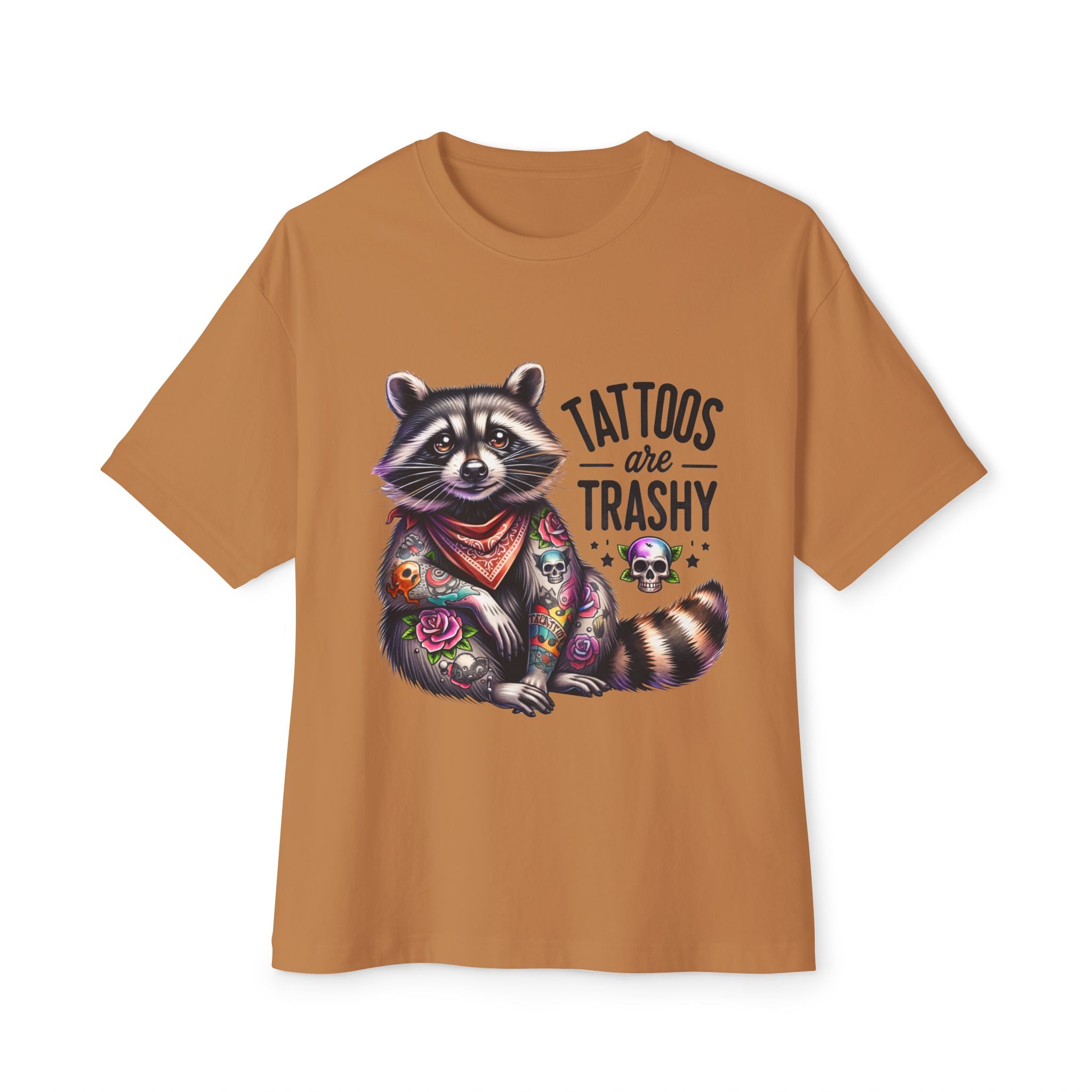 Raccoon 'Tattoos Are Trashy' Graphic Tee