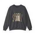 Spooky Plaid Ghosts Crewneck Sweatshirt — Halloween Cozy Graphic Sweatshirt